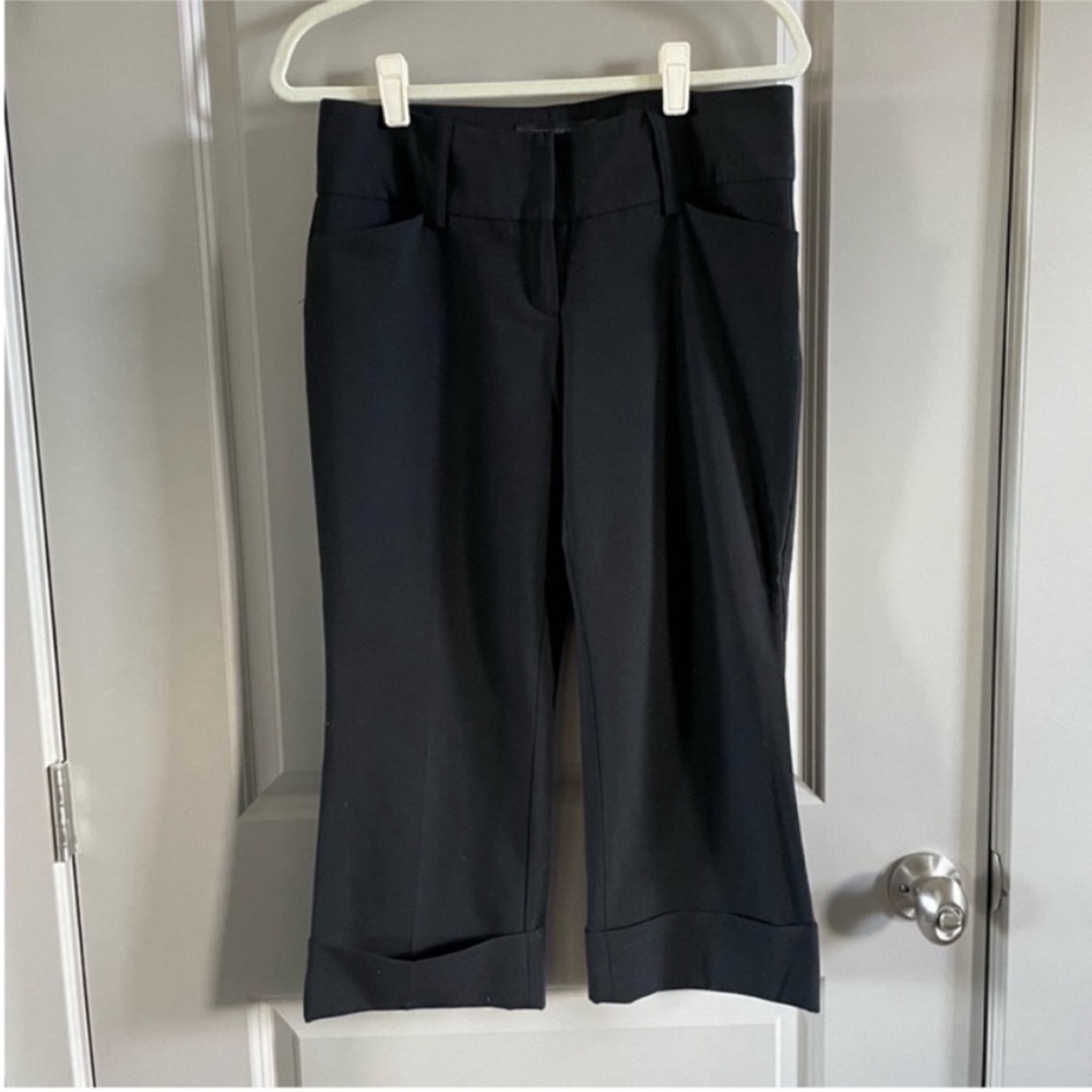 Express - Editor black cropped dress pants.